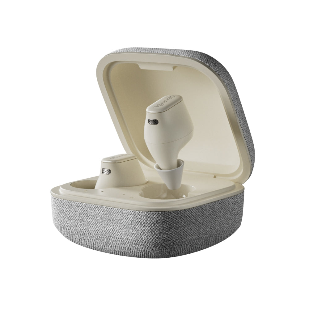 Cearvol Wave Lite AI Hearing Aids with Fabric Case  - Starlight (2)