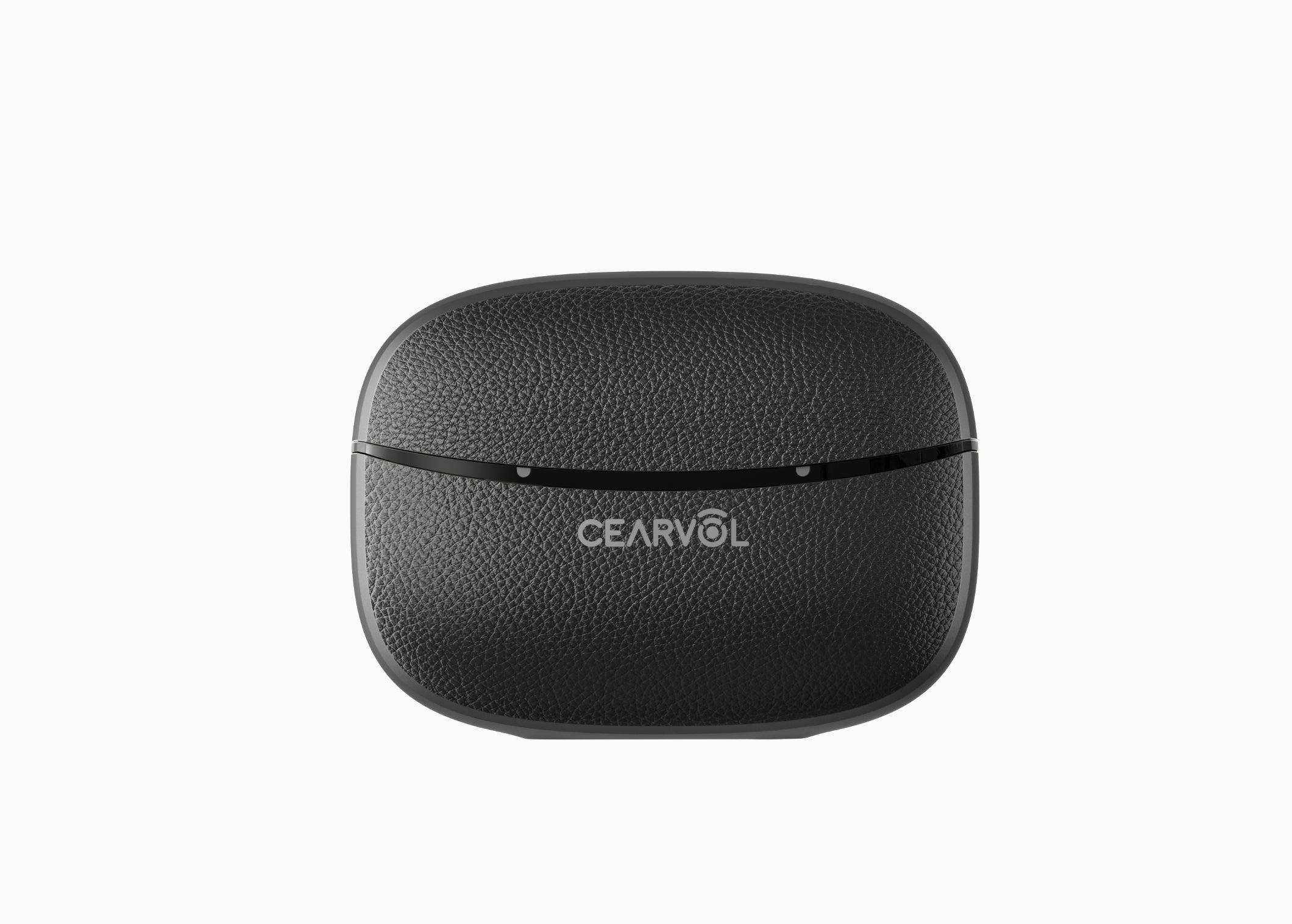 Cearvol Liberte集音器の黒い充電ケース正面写真